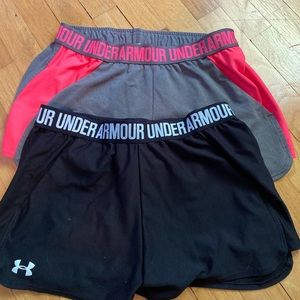 Under armour running shorts!